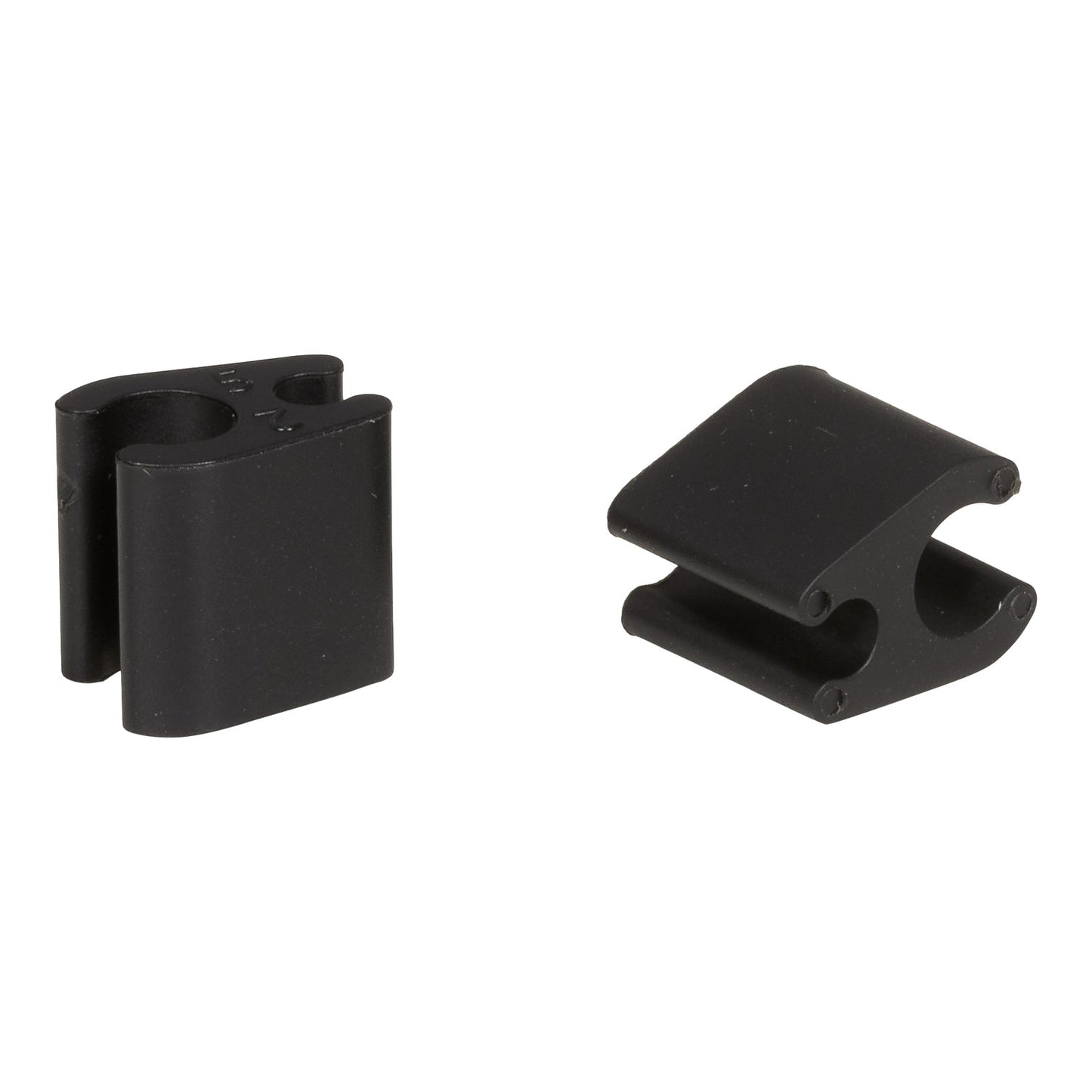 Sæt med 10 kabelclips Duo Black ELVEDES 4,1 mm/4,1 mm plast
