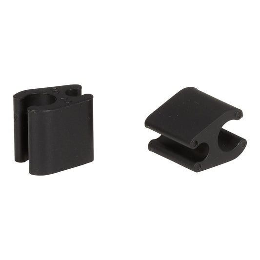 Sæt med 10 kabelclips Duo Black ELVEDES 4,1 mm/4,1 mm plast