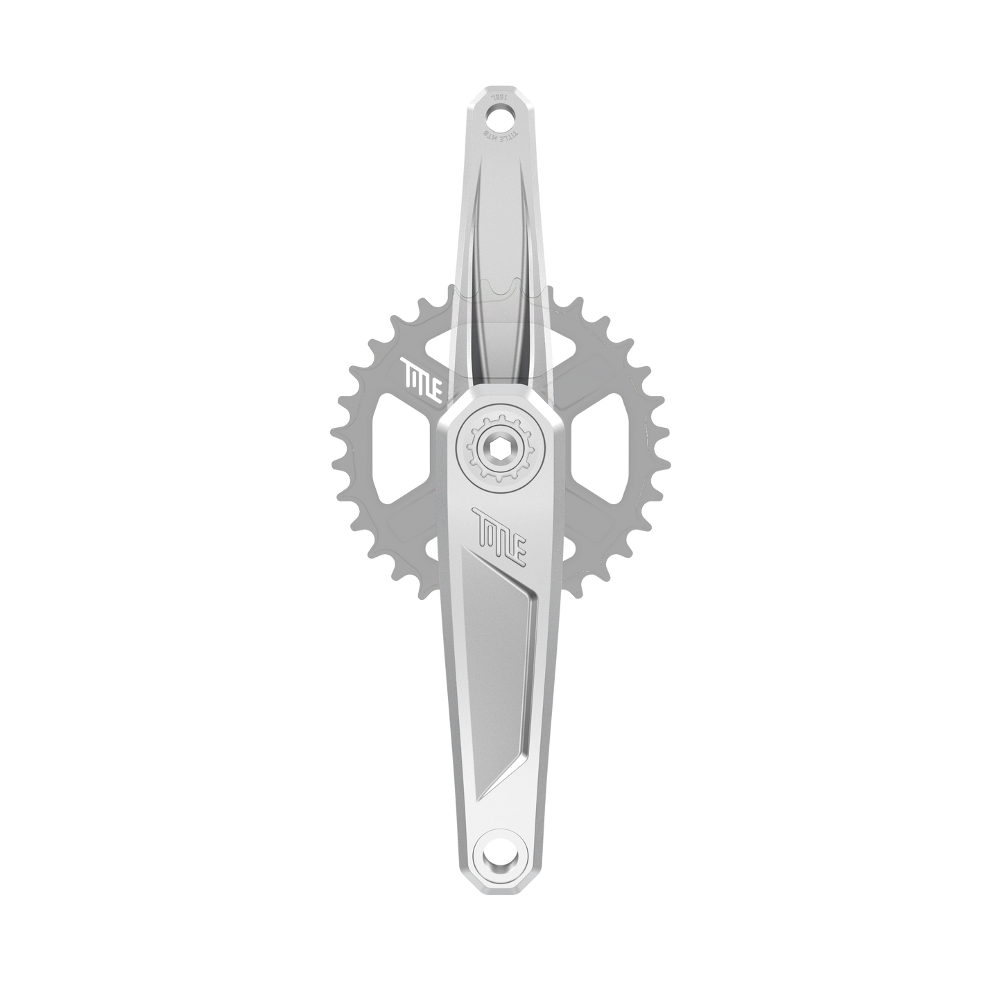 Title CR1 krom krankarme 155 mm, set forfra (klinge ikke inkluderet)