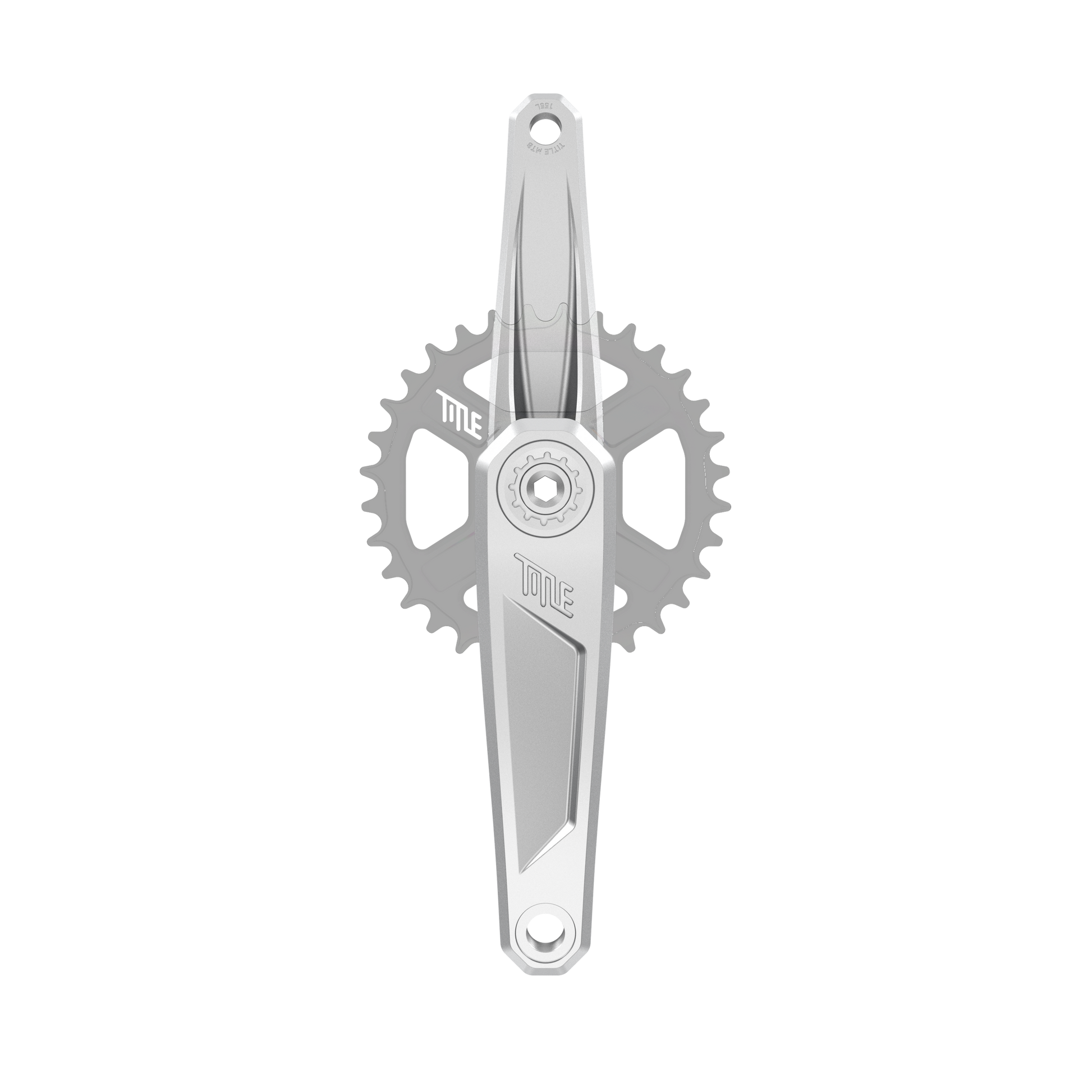 Title CR1 krom krankarme 155 mm, set forfra (klinge ikke inkluderet)