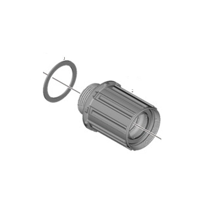 Freewheel body SHIMANO WH-R9170-C60 Type Shimano HG