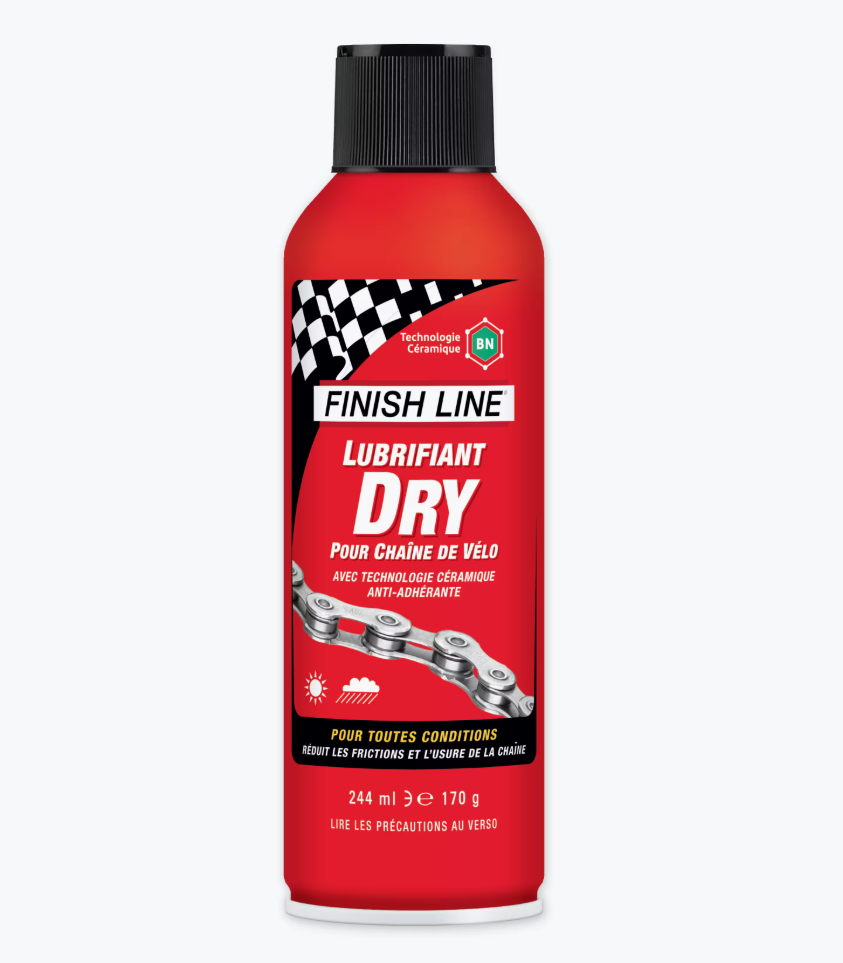 Tørt smøremiddel Finish Line Dry Lube (Teflon) Alle Forhold – Aerosol 244ml