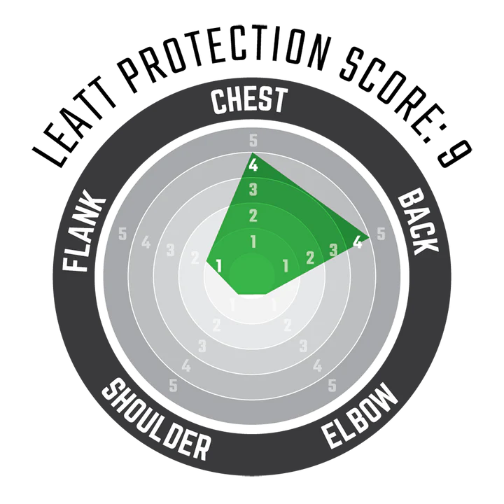 LEATT REAFLEX Beskyttende hagesmæk til kvinder Sort