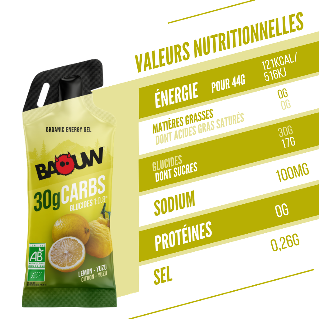 BAOW Energy Gel (44g) Lemon/Yuzu
