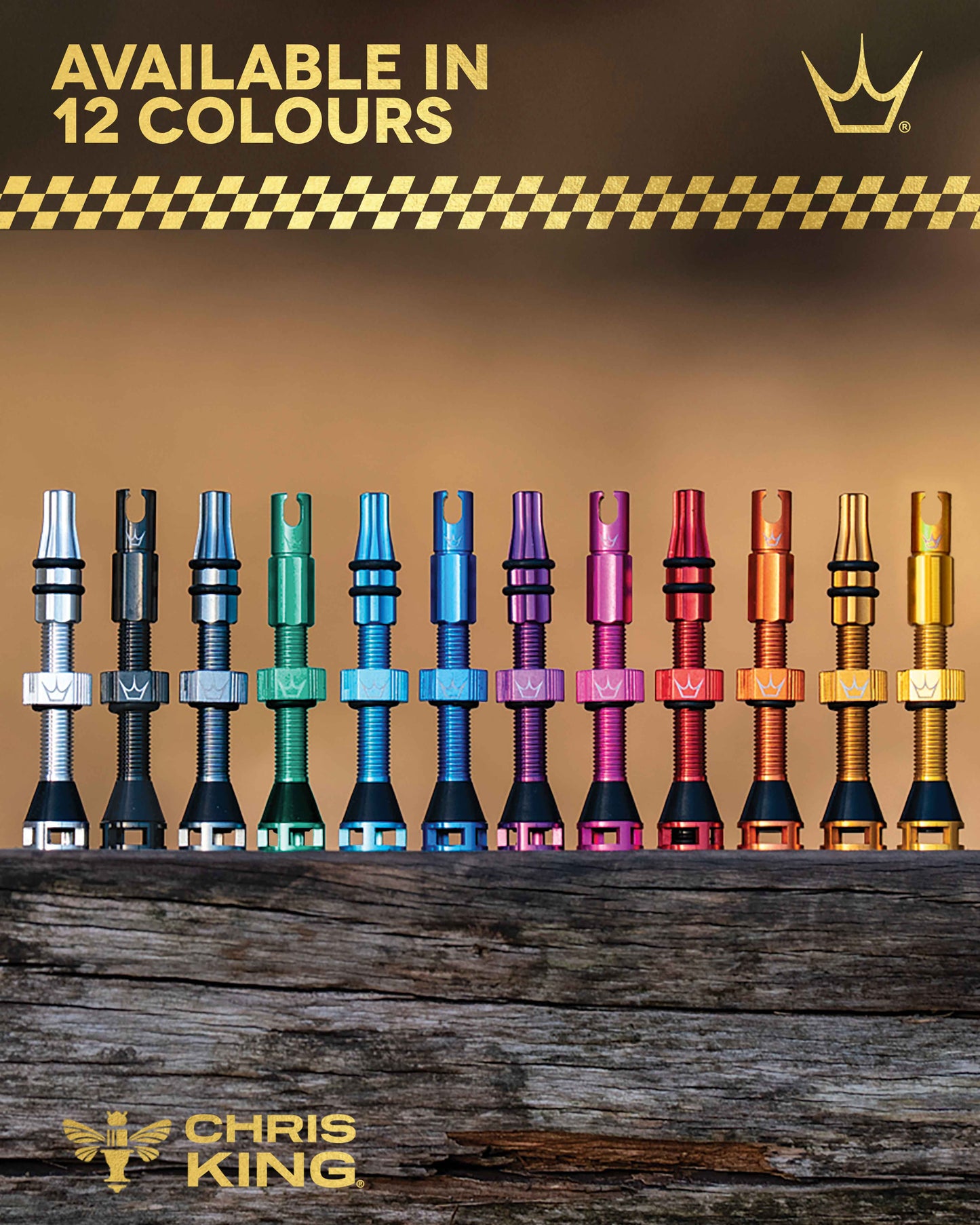 PEATY'S HOLESHOT FAST FLOW 60 mm slangeløse ventiler (x2) Blå