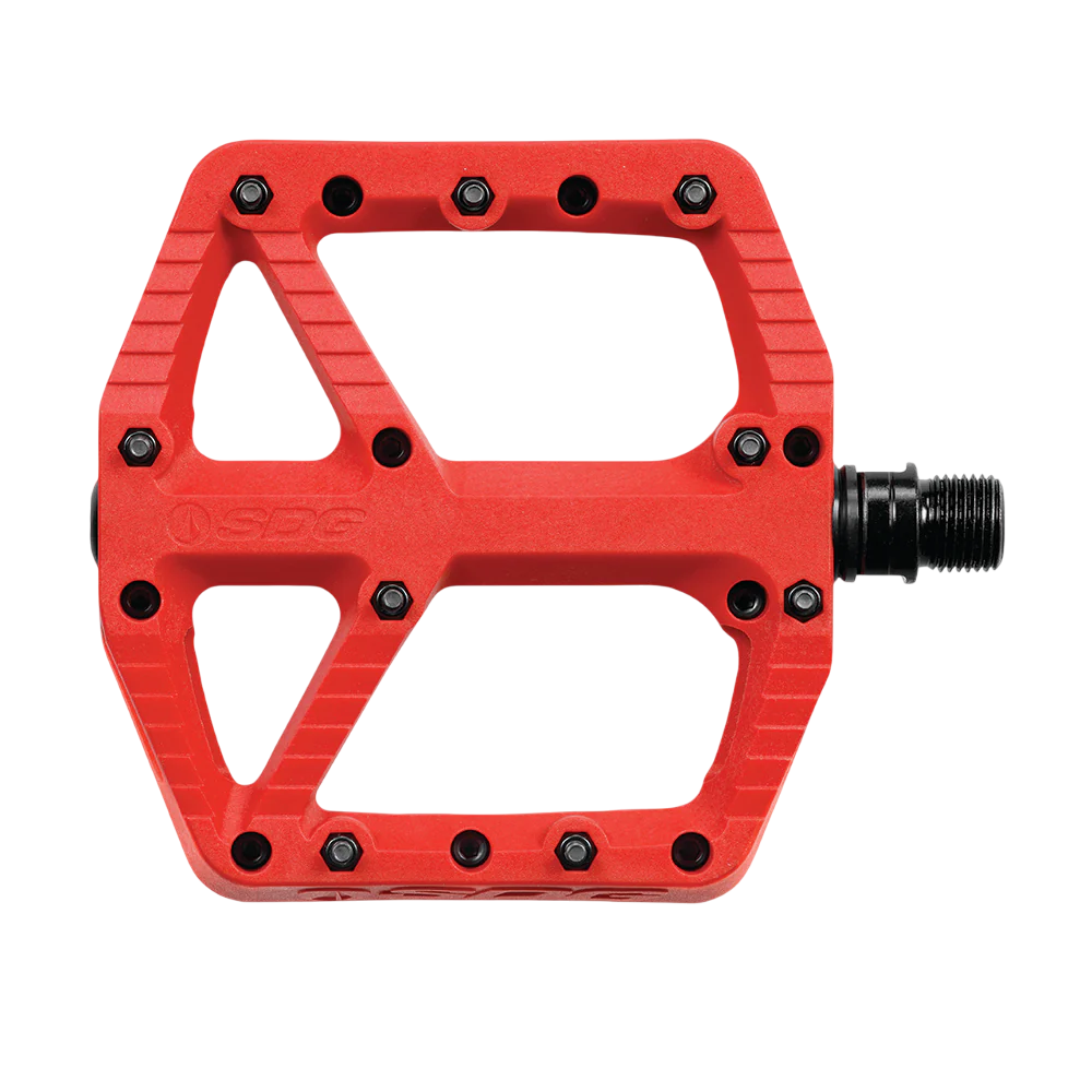 SDG COMP Composite flade pedaler Rød