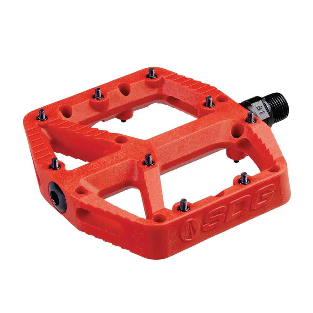 SDG COMP Composite flade pedaler Rød