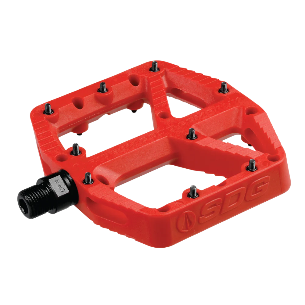SDG COMP Composite flade pedaler Rød
