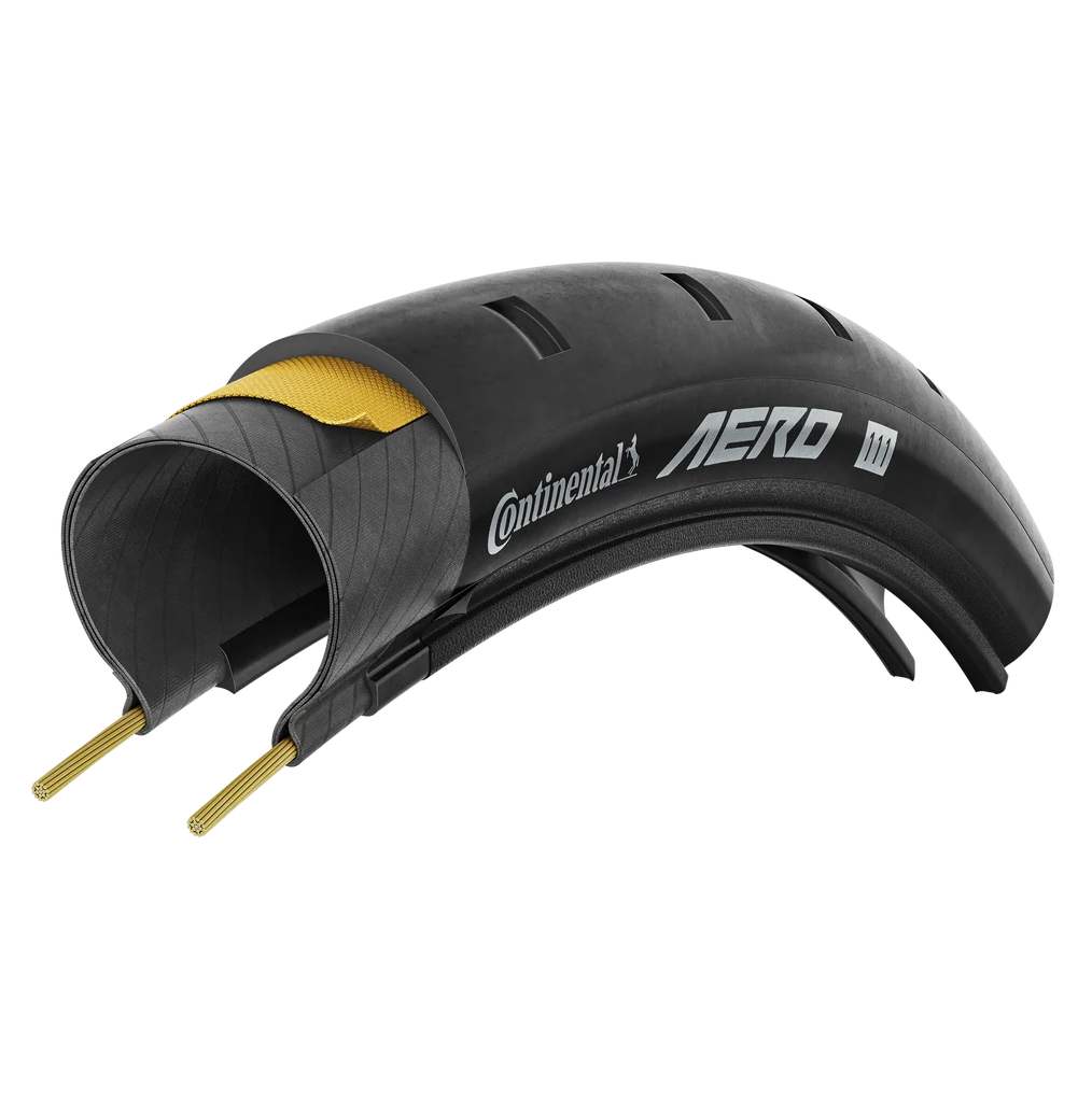 CONTINENTAL AERO 111 700x26c Tubeless Ready-dæk Sort
