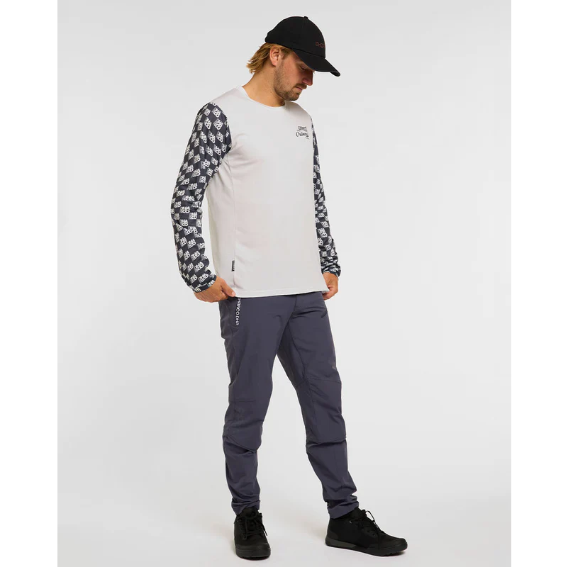 DHARCO GRAVITY OFFSET Langærmet Jersey Hvid/Sort