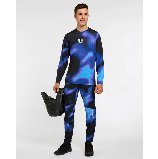 DHARCO RACE VORTEX Langærmet Jersey Sort/Lilla