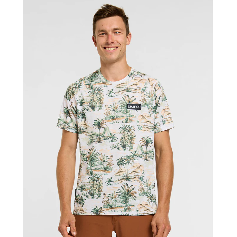 DHARCO LOST Kortærmet Jersey Beige/Grøn