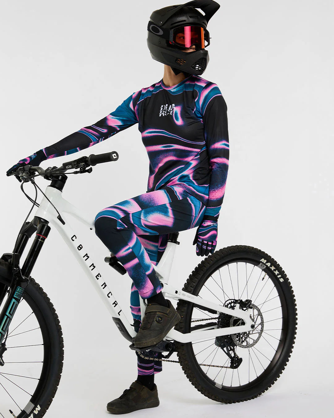 DHARCO RACE AURORA langærmet trøje til kvinder Sort/Pink