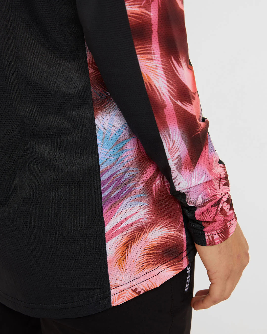 DHARCO RACE NEBULA langærmet trøje til kvinder Sort/Pink