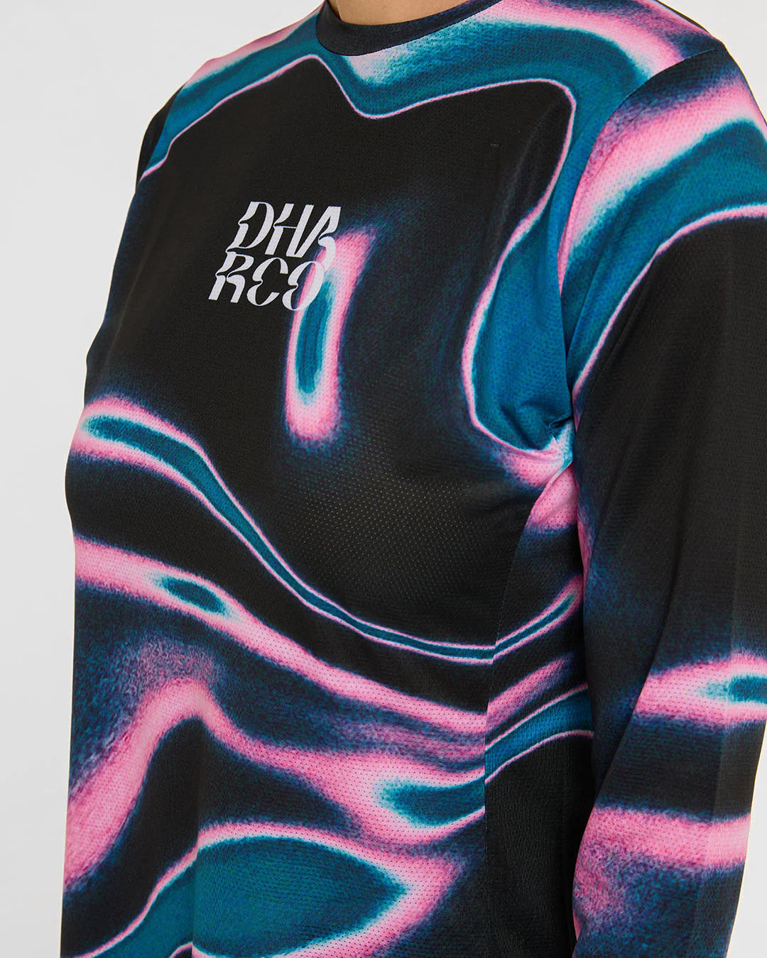 DHARCO RACE AURORA langærmet trøje til kvinder Sort/Pink
