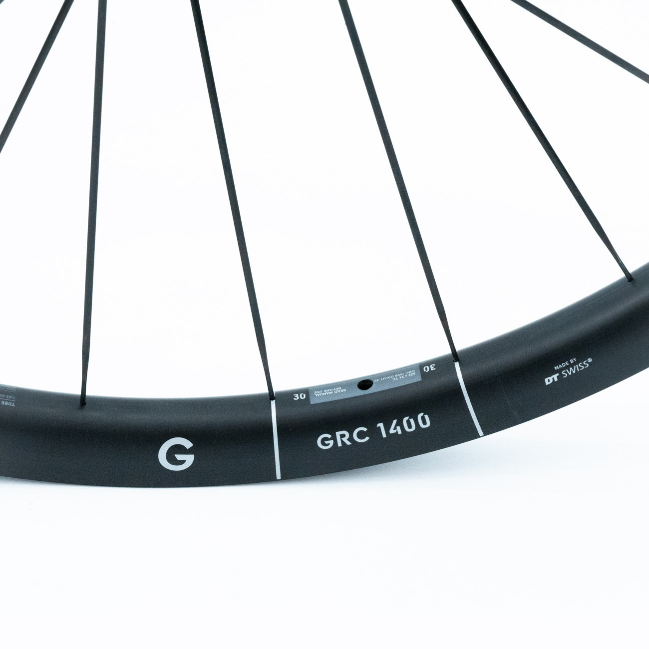 Pair of DT SWISS GRC 1400 DICUT 30 DISC Tubeless Ready Wheels (Centerlock)