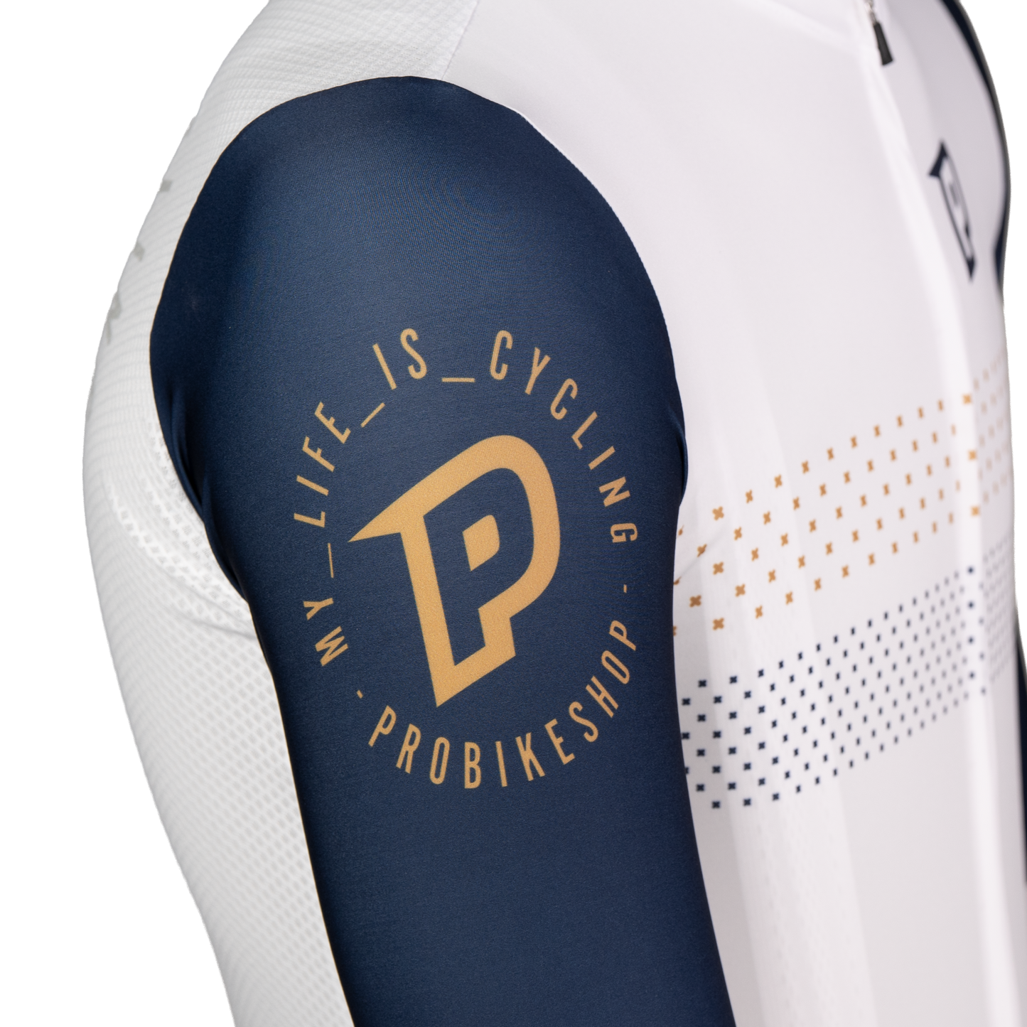PROBIKESHOP Kortærmet Jersey Navy/Hvid