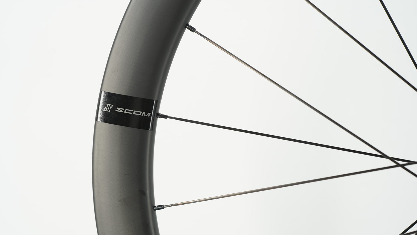 Par SCOM AERO 50-62 Tubeless Ready-hjul (Center Lock)