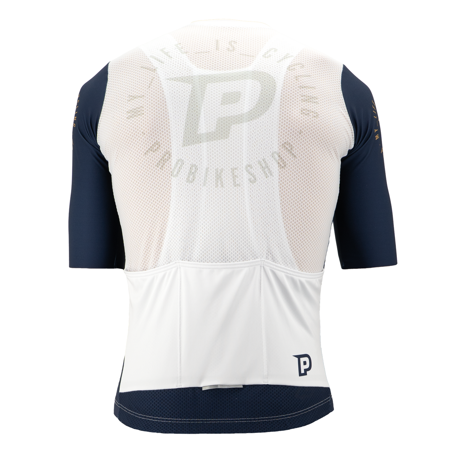 PROBIKESHOP Kortærmet Jersey Navy/Hvid
