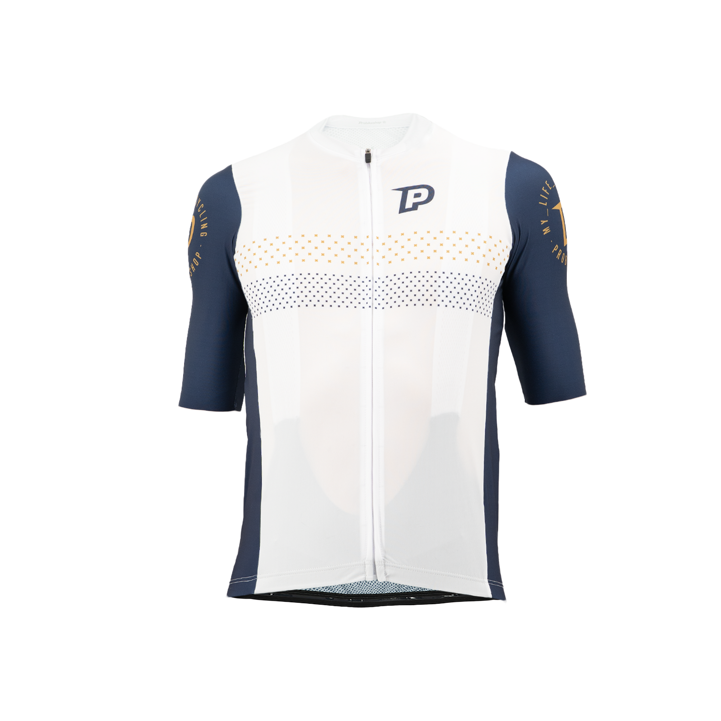 PROBIKESHOP Kortærmet Jersey Navy/Hvid