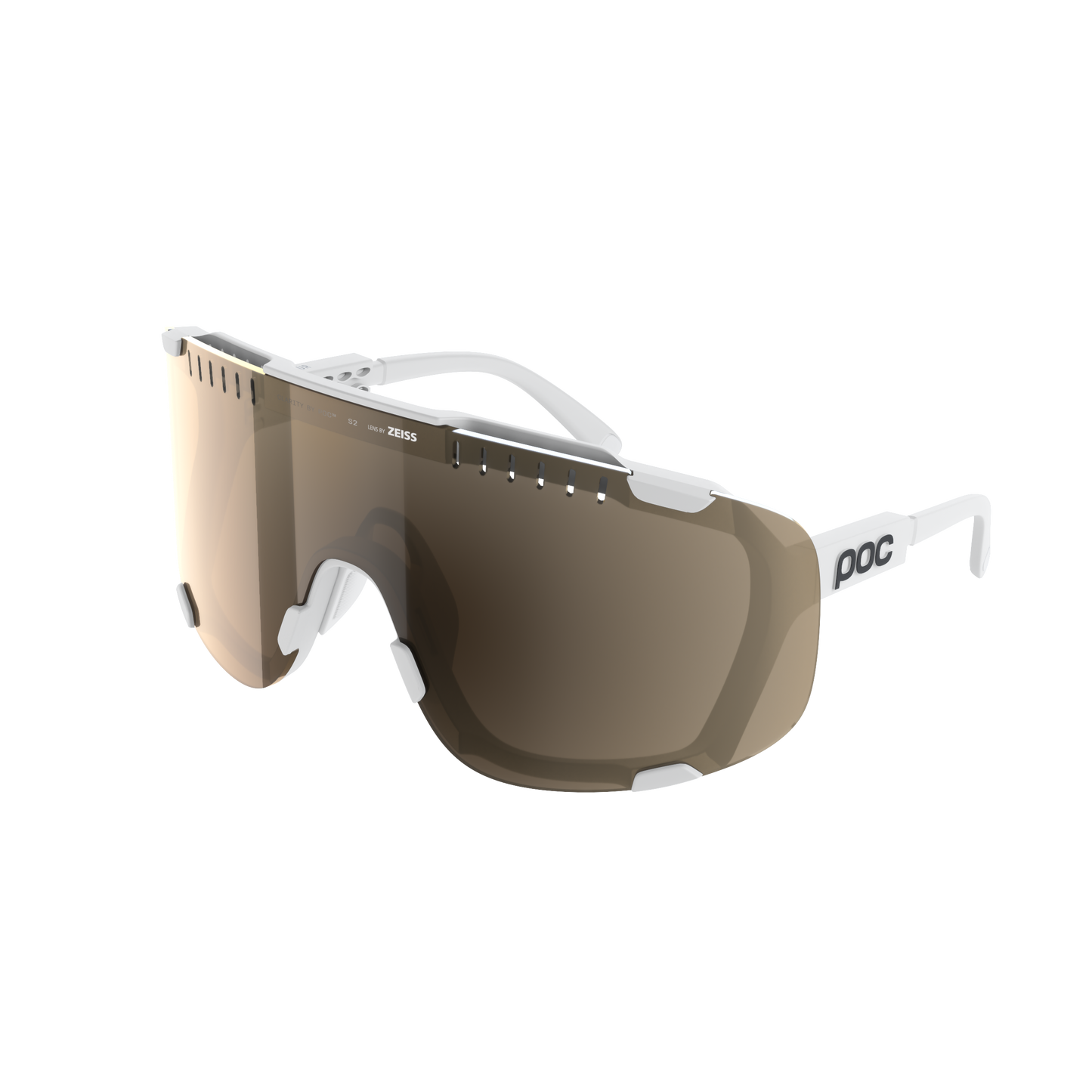 POC DEVOUR Goggles + White Clarity Trail Partly Sunny Silver Lens