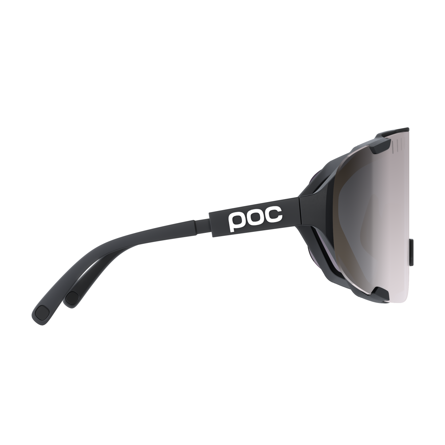 POC DEVOUR + Black Glasses Clarity Road Sunny Silver
