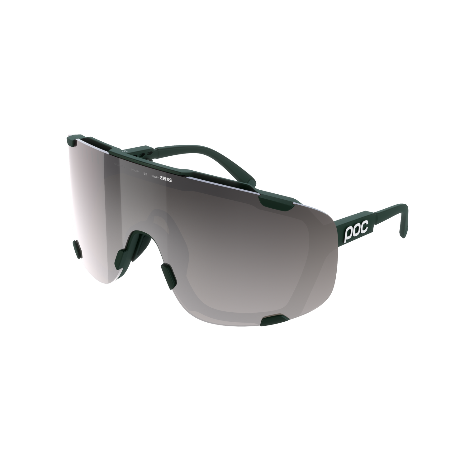 POC DEVOUR + Khaki Glasses Clarity Road Sunny Silver
