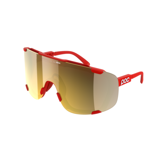 POC DEVOUR WF + Glasses Red/Clarity Road/Partly Sunny Gold