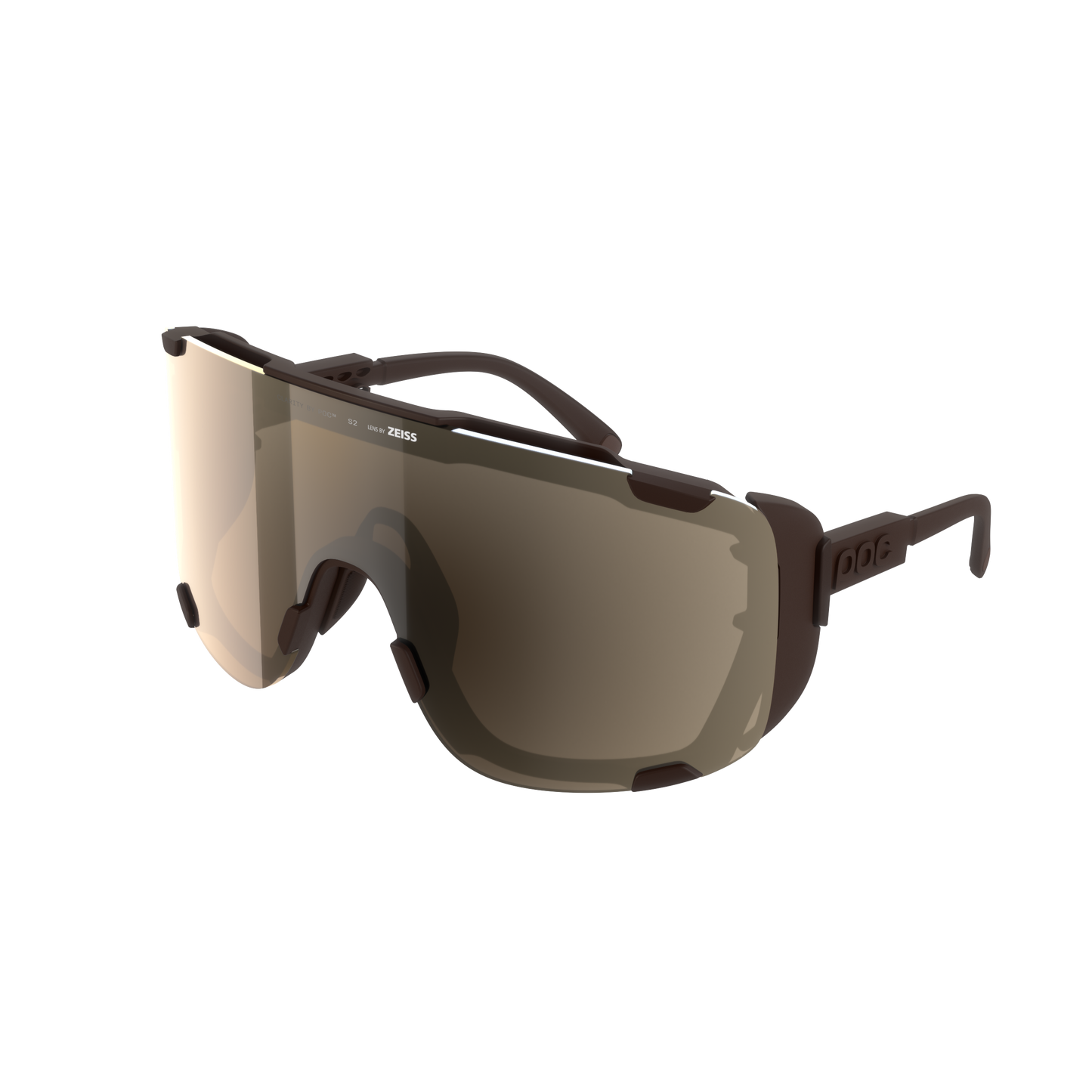 POC DEVOUR ULTRA + Bronze-briller Clarity Trail Delvis solrig sølvfarvet linse