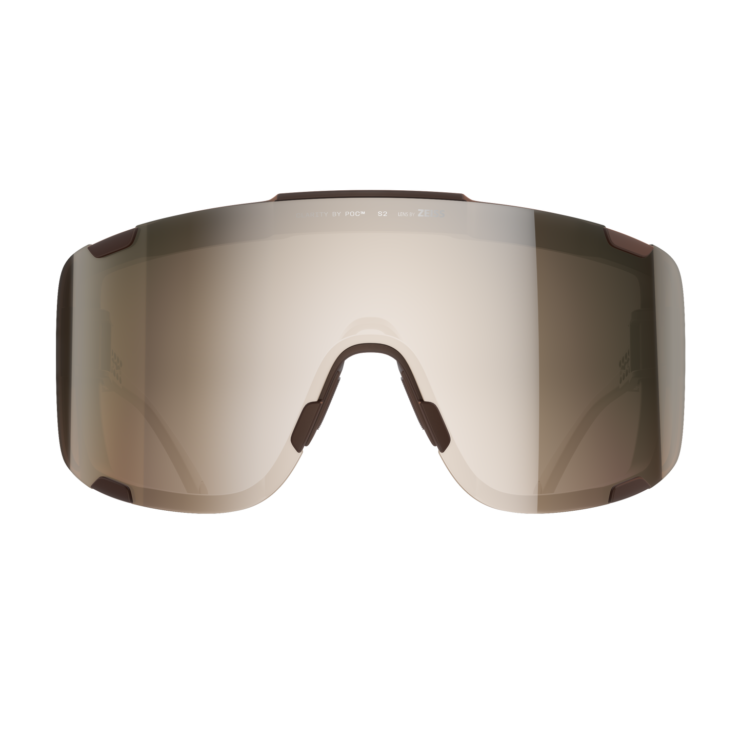 POC DEVOUR ULTRA + Bronze-briller Clarity Trail Delvis solrig sølvfarvet linse