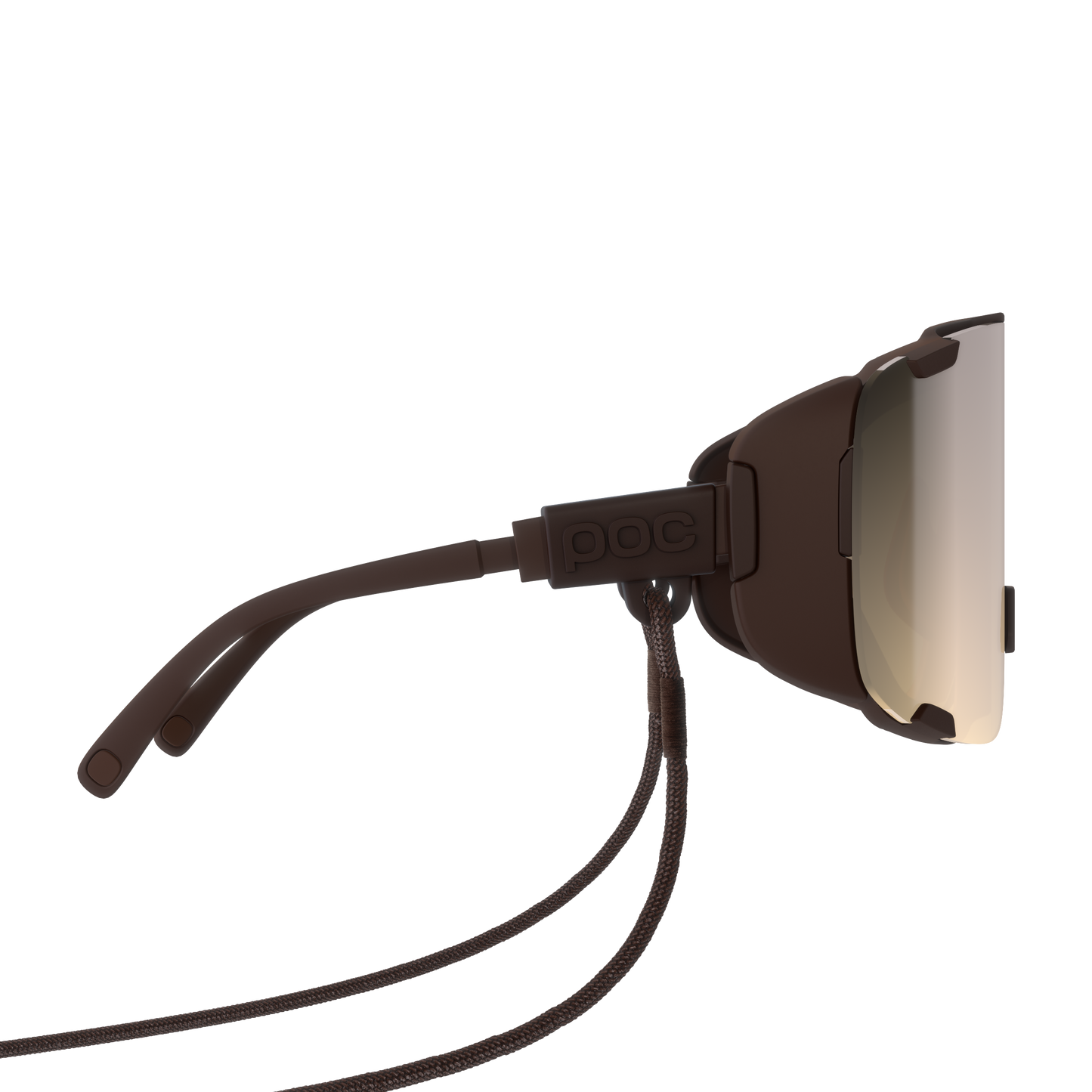 POC DEVOUR ULTRA + Bronze-briller Clarity Trail Delvis solrig sølvfarvet linse