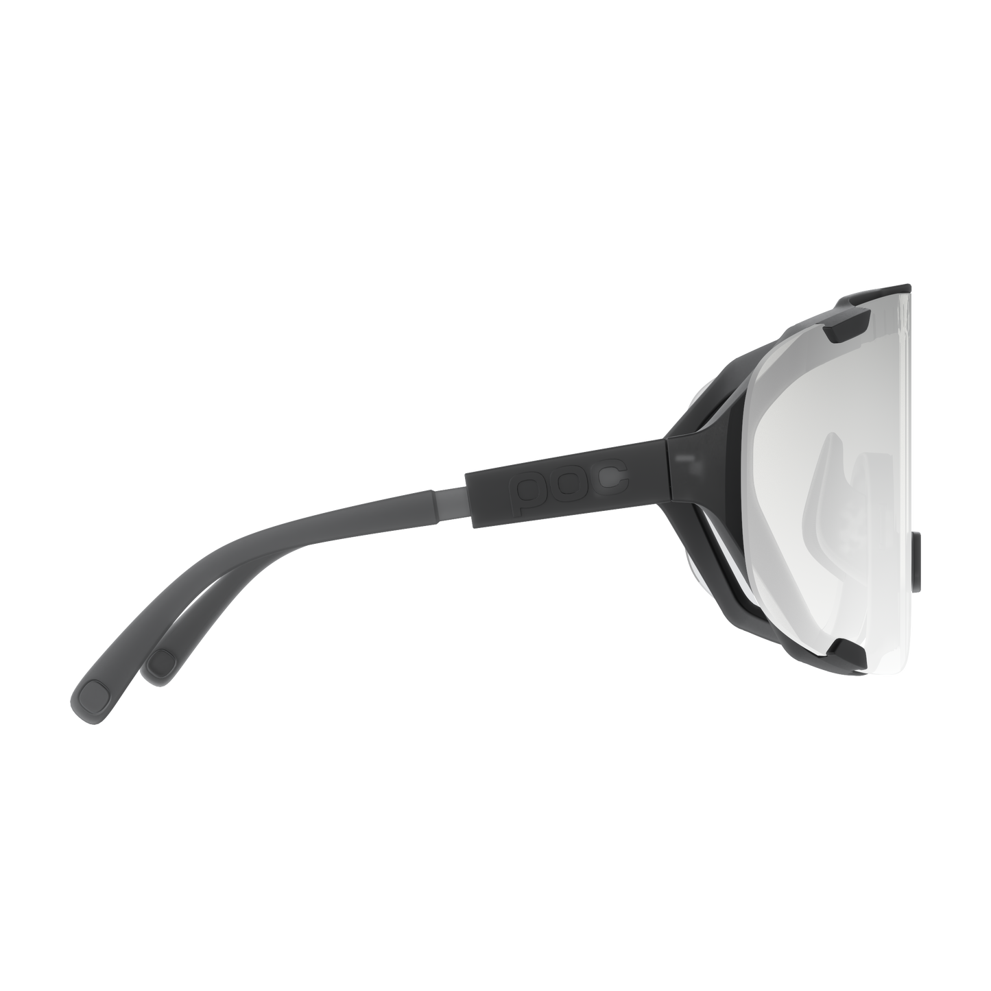POC DEVOUR WF fotokromisk brille Gennemsigtig sort/klarhed fotokromisk/skiftelig grå