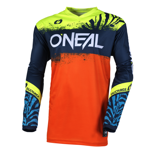 O'NEAL ELEMENT SHOCKER Junior Langærmet Jersey Blå/Orange