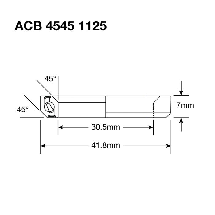 ENDURO BEARINGS 1125 BO Styretøjsleje - ABEC 5 - Sort oxid - 30,5x41,8x6,5 (45x45°) ACB
