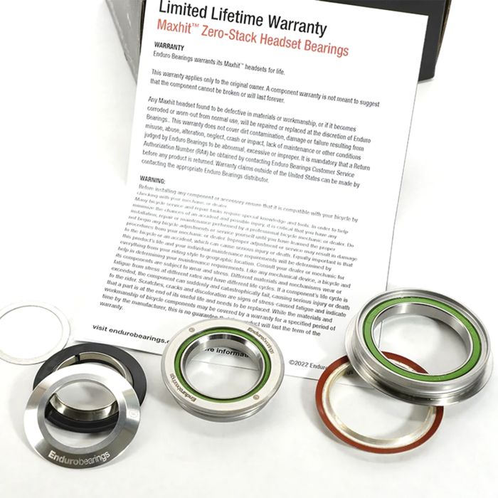 ENDURO BEARINGS Maxhit-headset 1"1/8 - 1,5" ZS44mm/ZS56mm Sort