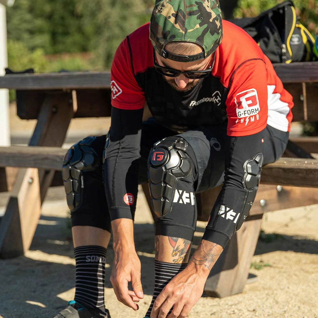 G-FORM PRO-X3 Knæbeskyttere Sort Mat