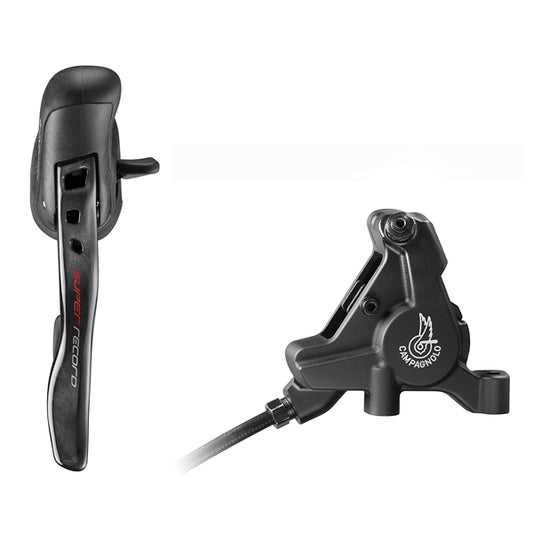 160 mm CAMPAGNOLO SUPER RECORD Flat Mount Discless Straight Lever og bageste caliper