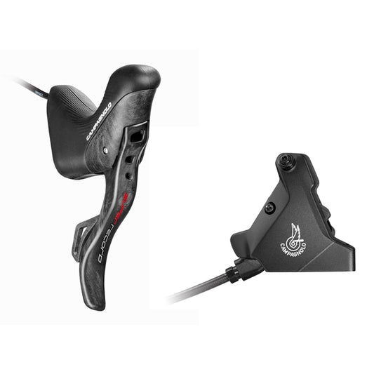 160 mm CAMPAGNOLO SUPER RECORD EPS Flat Mount Discless Straight Lever og bageste caliper