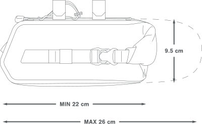 APIDURA RACING AEROBAR PACK 2,5 L styrtaske Sort