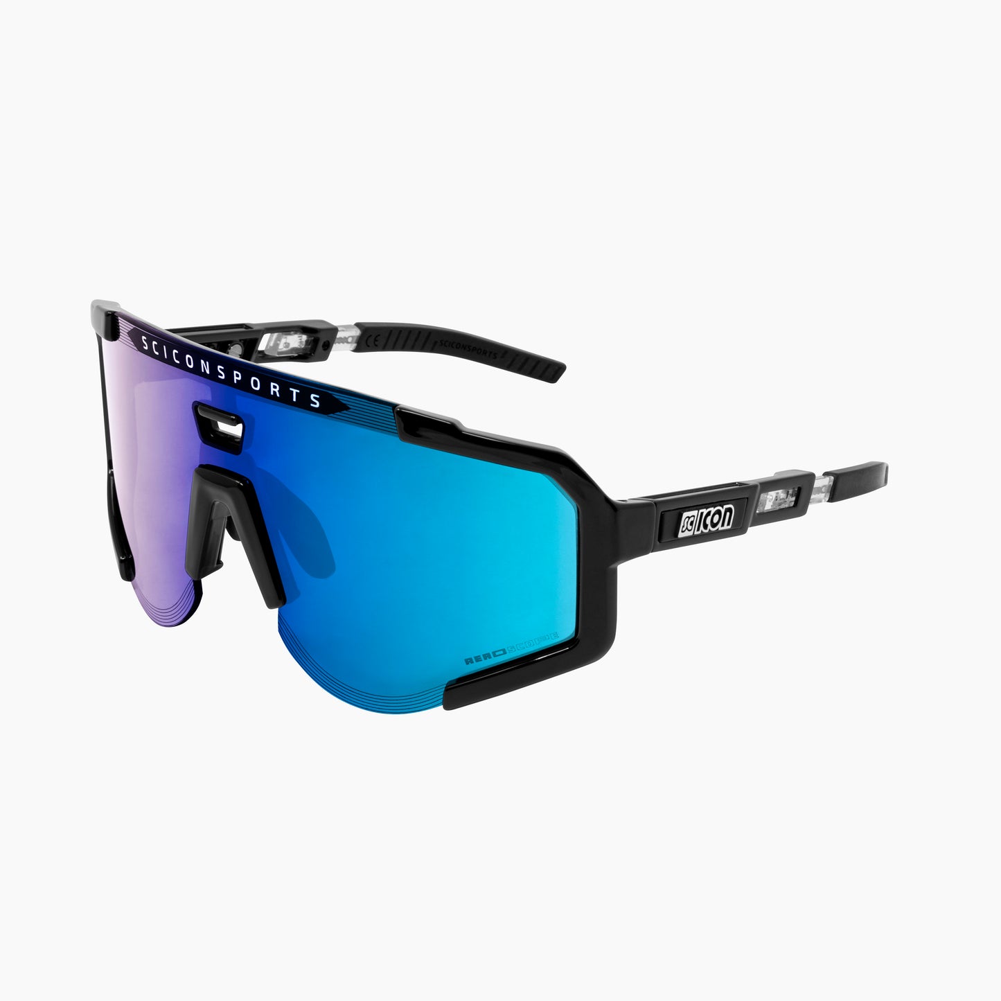 Glasses SCICON AEROSCOPE Black Multimirror Blue