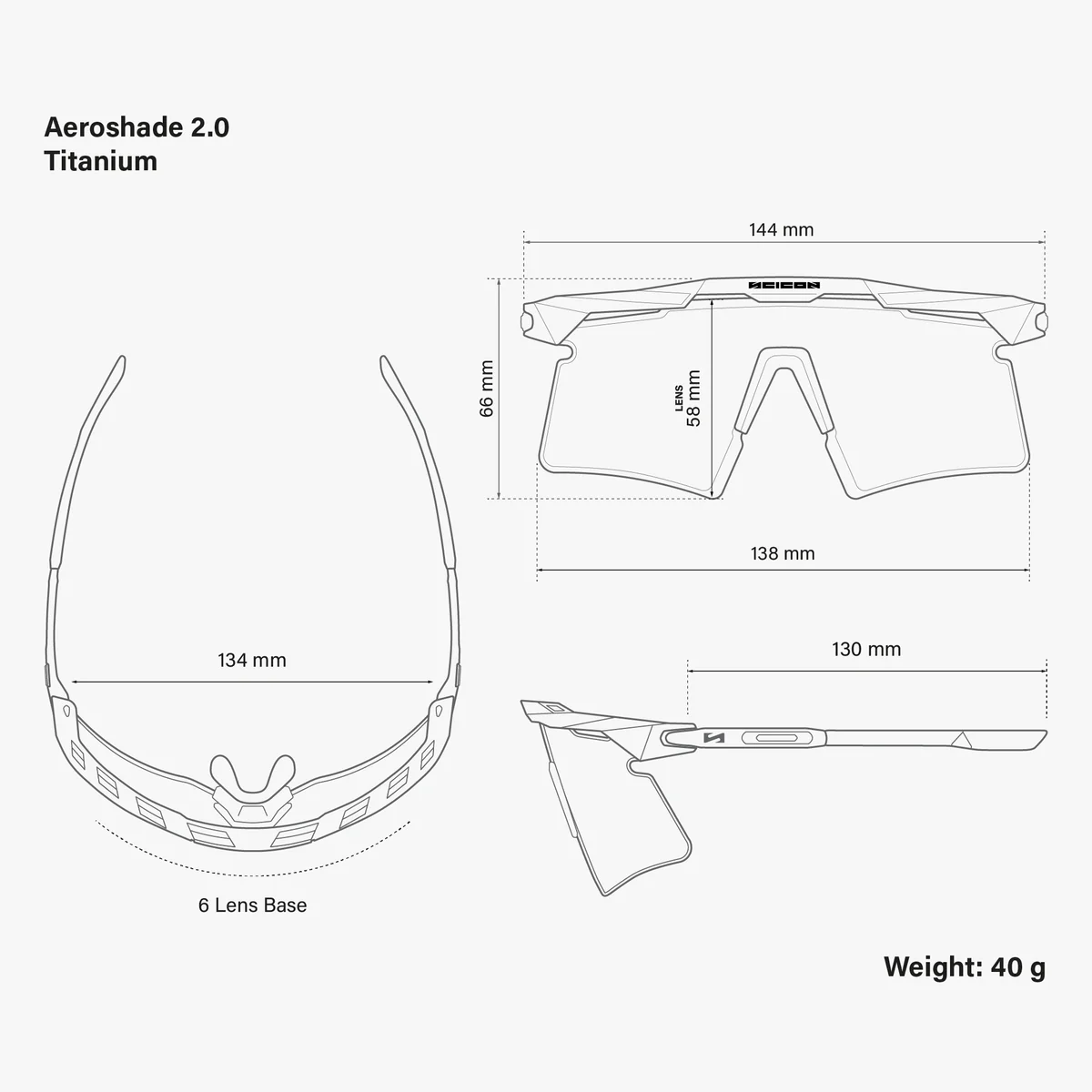 SCICON AEROSHADE 2.0 TITANIUM Briller Mat sort grå fotokromisk linse