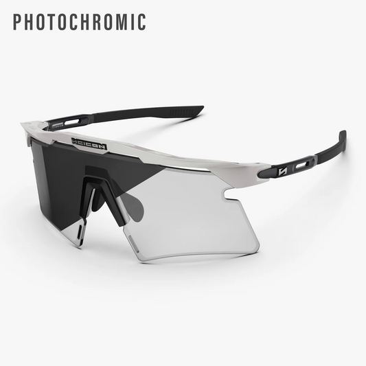 SCICON AEROSHADE 2.0 TITANIUM Hvid metalbrille Grå fotokromisk linse