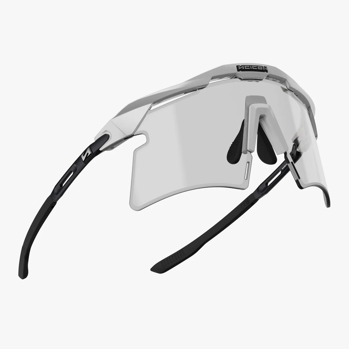 SCICON AEROSHADE 2.0 TITANIUM Hvid metalbrille Grå fotokromisk linse