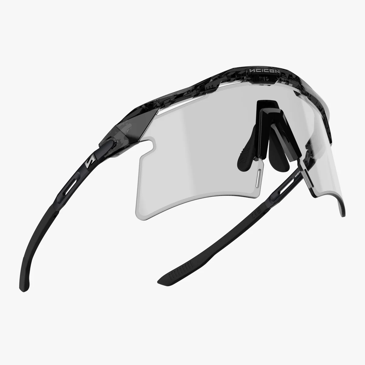 Solbriller SCICON AEROSHADE 2.0 TITANIUM Sort krystalglans grå fotokromisk linse