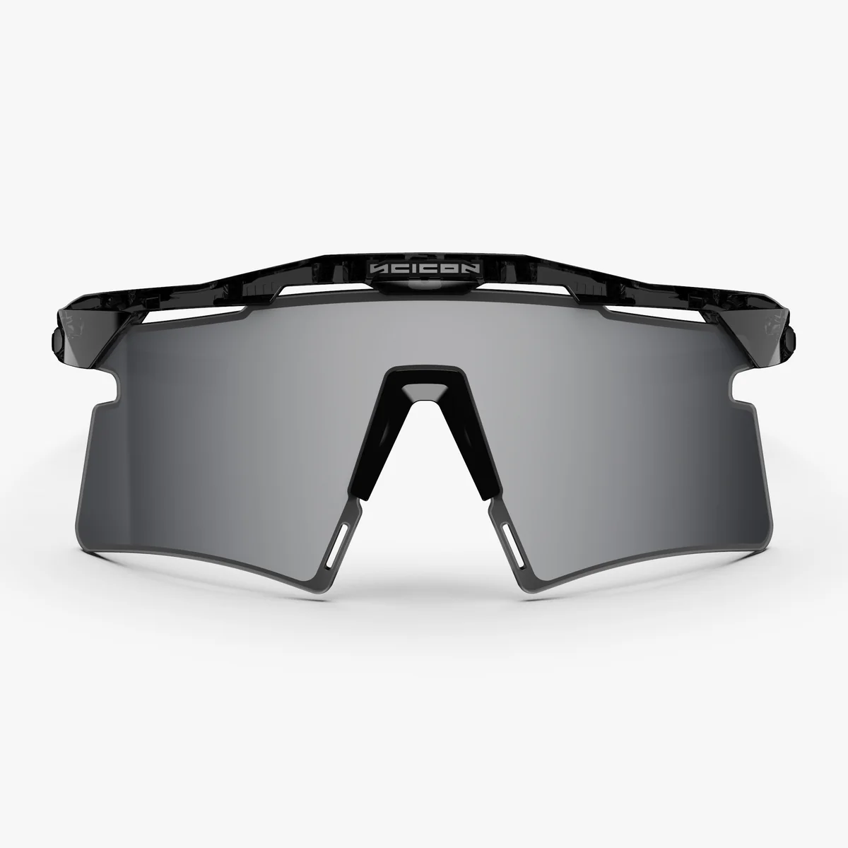 SCICON AEROSHADE 2.0 TITANIUM Briller Sort Crystal Gloss Multimirror Silver + Pink Lens