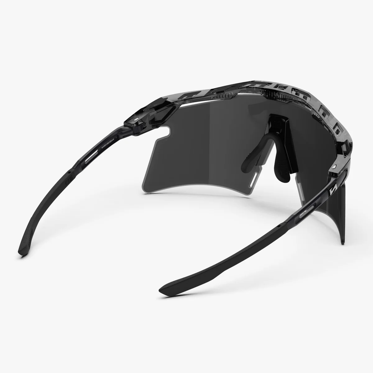 SCICON AEROSHADE 2.0 TITANIUM Briller Sort Crystal Gloss Multimirror Silver + Pink Lens