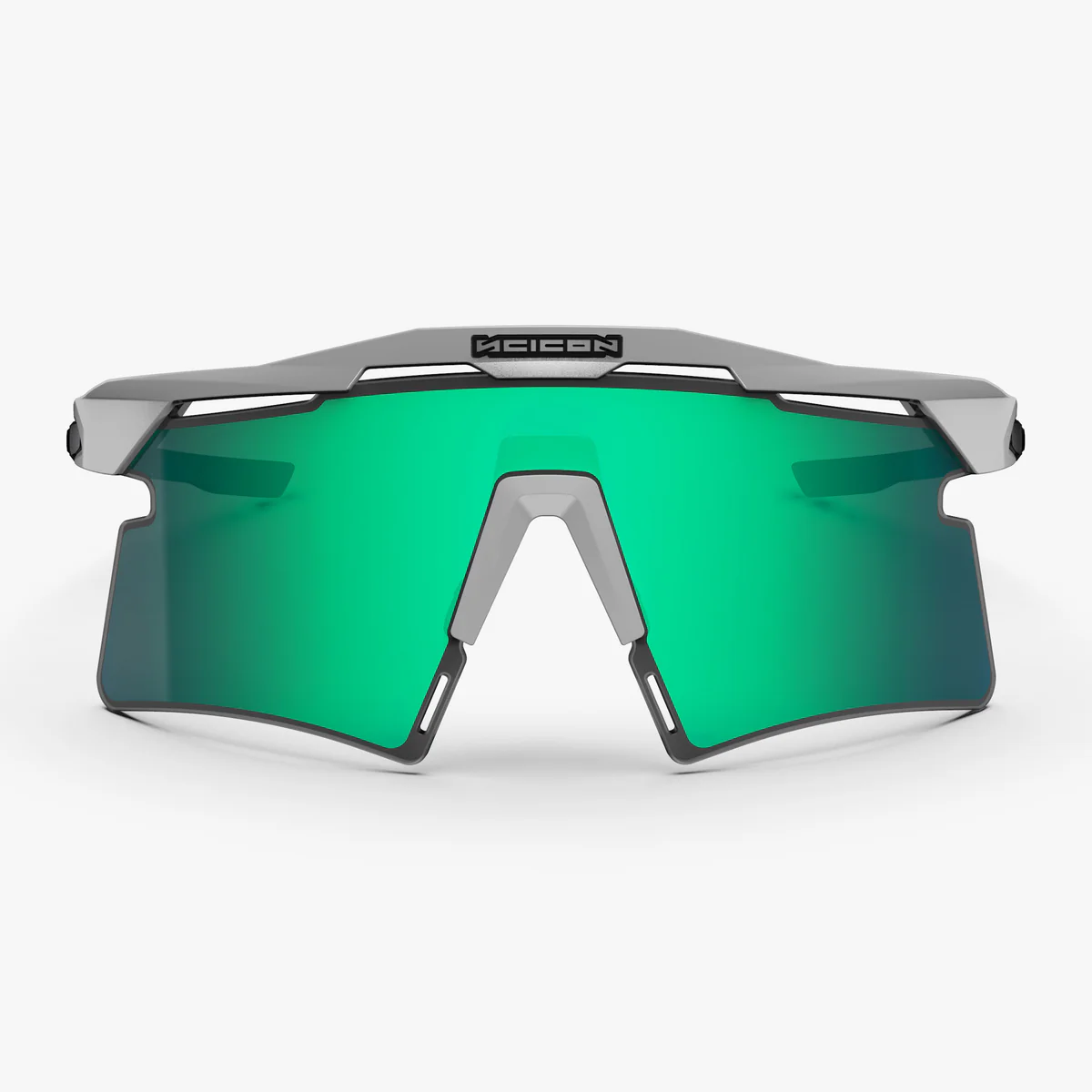 Solbriller SCICON AEROSHADE 2.0 TITANIUM White Metal Multimirror Lens Blue Green + Pink