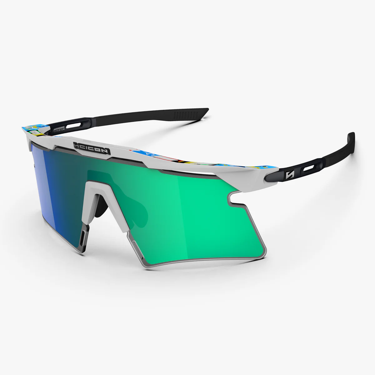 SCICON AEROSHADE 2.0 TITANIUM WC EUROPEAN CHAMPION Multimirror-linse blågrøn + pink