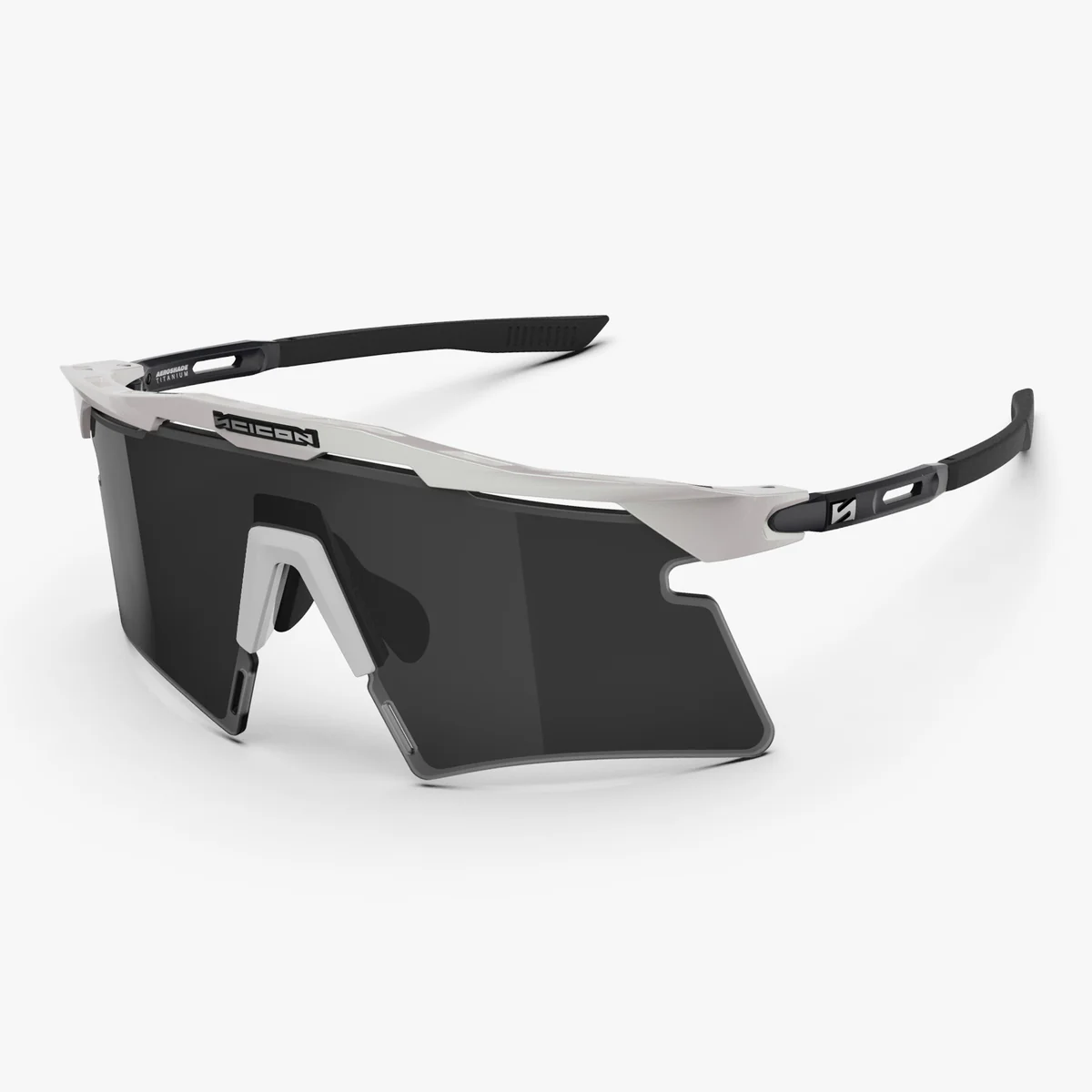 SCICON AEROSHADE 2.0 TITANIUM White Metal Smoke Black + Pink Briller