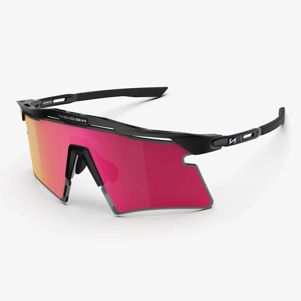 SCICON AEROSHADE 2.0 TITANIUM Black Matt Multimirror Sunburts + Pink Goggles